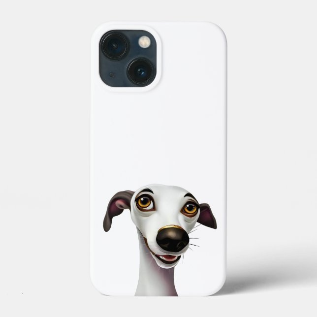 Joyful Whippet - Ein Cartoon Style Artwork Case-Mate iPhone Hülle (Rückseite)
