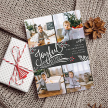 Joyful Wish | Weihnachtsfoto-Collage Card