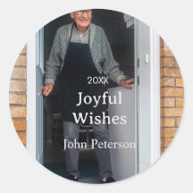 Joyful Wünsche hinzufügen Name Foto Mann Feiertage