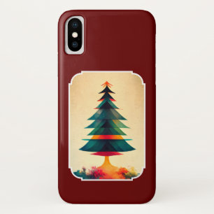 Joyfull Christmas Tree Geometric Künstlerisch Desi Case-Mate iPhone Hülle