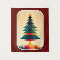 Joyfull Christmas Tree Geometric Künstlerisch Desi