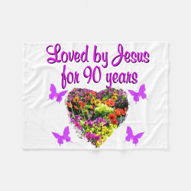 JOYOUS 90 YR ALT FLEECEDECKE (Vorderseite (Horizontal))