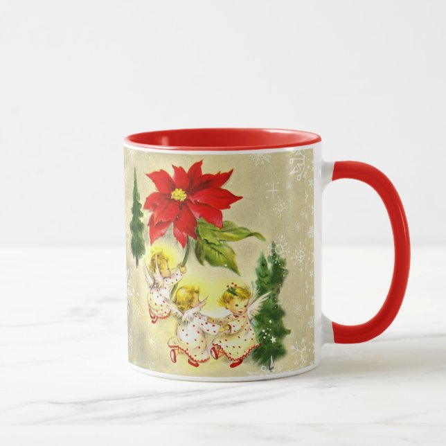 Joyous Christmas Cherubs Tasse (Rechts)