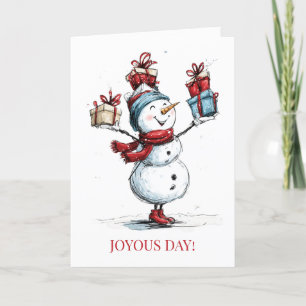 Joyous Day! Weihnachtskarte Feiertagskarte