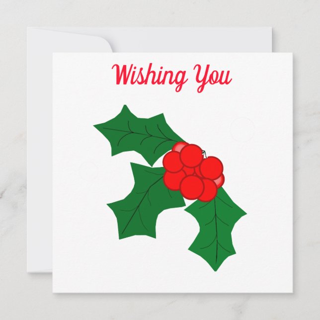 Joyous Holiday Season Card Feiertagskarte (Vorderseite)