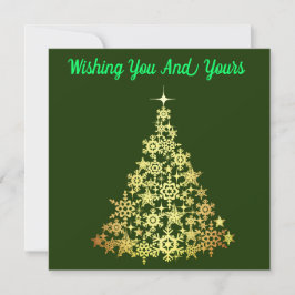 Joyous Holiday Season Green Card Feiertagskarte