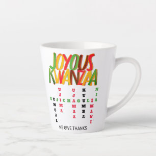 Joyous KWANZAA Principles Crossword Milchtasse