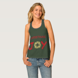 Joyous Light Hearted Weihnachtskranz Tanktop