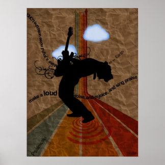 Joyous Noise Psalm 98:4 Poster