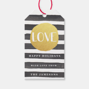 Joyous Stripes Holiday Gift Tags / LIEBE Geschenkanhänger