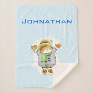 Joyous Winter Cat Sherpadecke