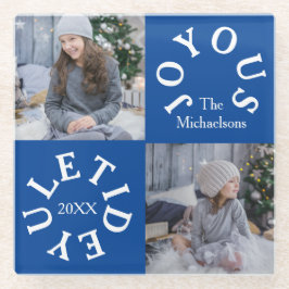 Joyous Yuletide 2 Photo Glasuntersetzer