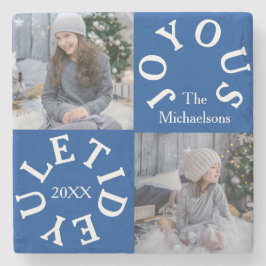 Joyous Yuletide 2 Photo Steinuntersetzer