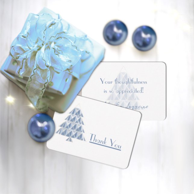 Joyoux Weihnachten Blue Dankeschön Karte (Von Creator hochgeladen)