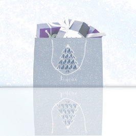 Joyoux Weihnachten Blue Gift Bag Große Geschenktüte