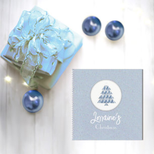 Joyoux Weihnachten Blue Spiral Notebook Notizbuch