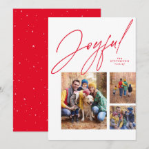 Joyred three Foto family Christmas
