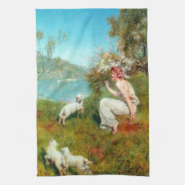 Joys of Spring (von John Collier) Geschirrtuch