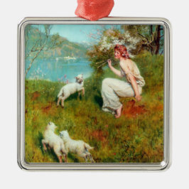 Joys of Spring (von John Collier) Ornament Aus Metall