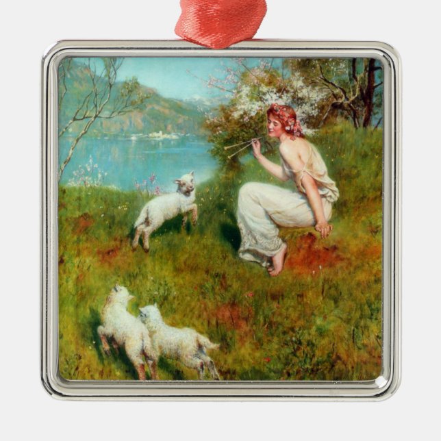 Joys of Spring (von John Collier) Ornament Aus Metall (Vorne)
