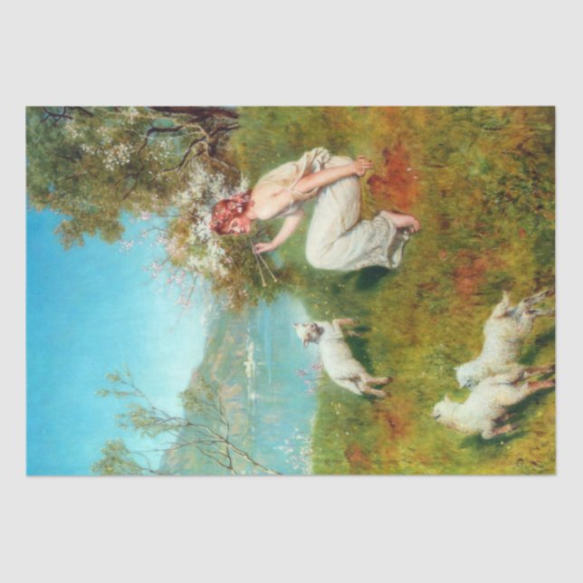 Joys of Spring (von John Collier) Seidenpapier (Vorderseite)