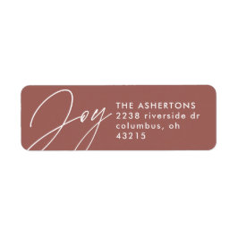 Joyscript-Rose Weihnachtsfeiertage Rücksendeadress