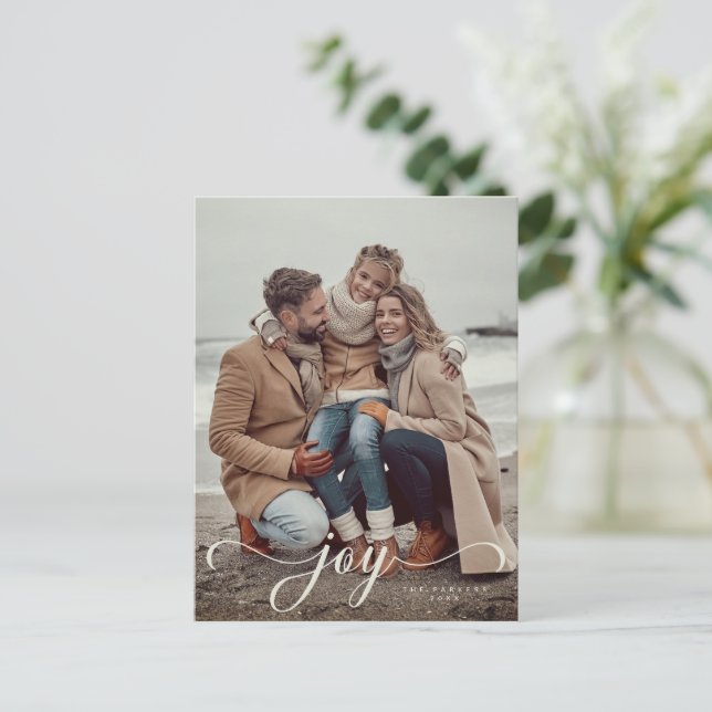 Joyscript Weihnachten/Feiertag Foto Postkarte (Stehend Vorderseite)