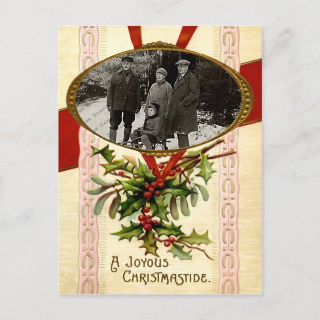 Joysoft Vintag Template Postcard Feiertagspostkarte (Vorderseite)