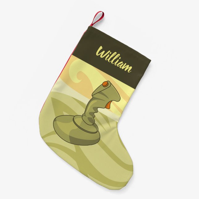 Joystick Christmas Strumpf Kleiner Weihnachtsstrumpf (Vorderansicht (hängend))
