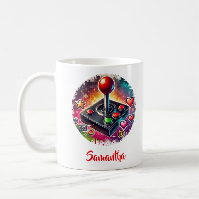 Joystick für Computerspiele Kaffeetasse (Links)