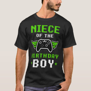 Joystick Gamer Niece of The Birthday Boy Liebe Fun T-Shirt
