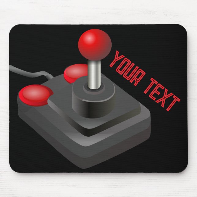 Joystick Vintages Videospiel Alte Schule Retro Mousepad (Vorne)