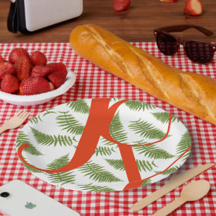 Joytypografie Zitat Rot und Grün Weihnachten Pappteller