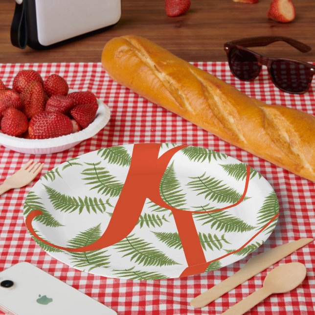 Joytypografie Zitat Rot und Grün Weihnachten Pappteller (Picknick)