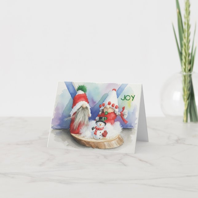 Joyus Christmas Dankeskarte (Vorderseite)