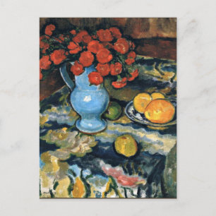 Jozef Pankiewicz, Still Life with Blue Vase, Postkarte
