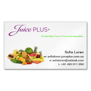 JP+ Magnet-frische Frucht-lila Logo (fertigen Sie) Magnetische Visitenkarte