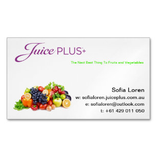 JP+ Magnet-Frucht-Schüssel-lila Logo (fertigen Magnetische Visitenkarte