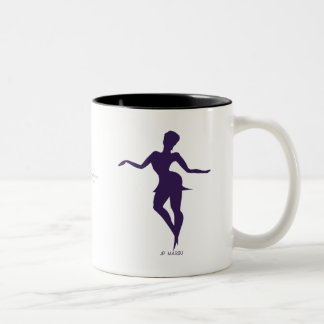 JP MAROU Dancing the night Away coffee mug Zweifarbige Tasse