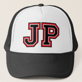 'JP' Monogram Truckerkappe