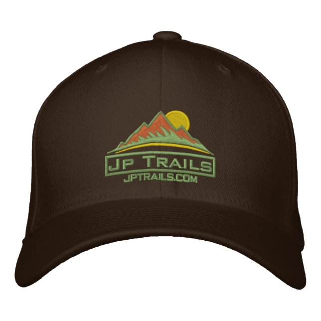 Jp Trails Hat Khaki Logo Bestickte Baseballkappe (Vorderseite)