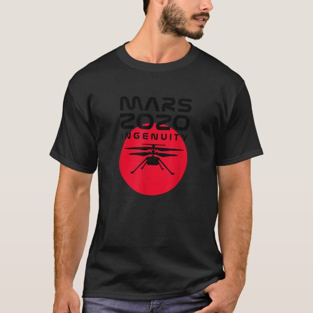 JPL Mars Perseverance Ingenuity Hubschrauber 2020  T-Shirt (Vorderseite)