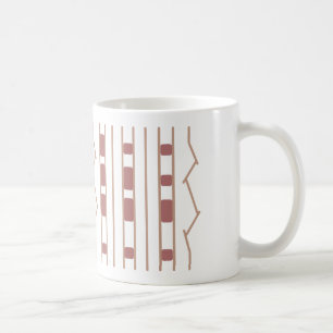 JPL Mars Rover Tire Print Beige & Rose Tasse