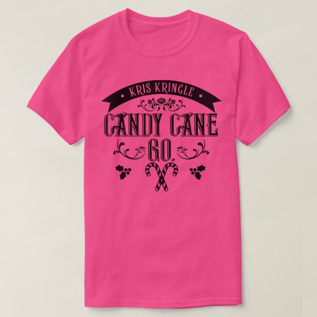 jqNr Candy Cane Christmas Pajama Merry Xmas Vibes T-Shirt (Design vorne)