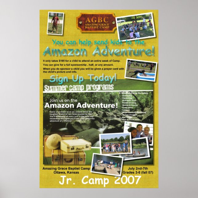 Jr. Camp Poster (Vorne)
