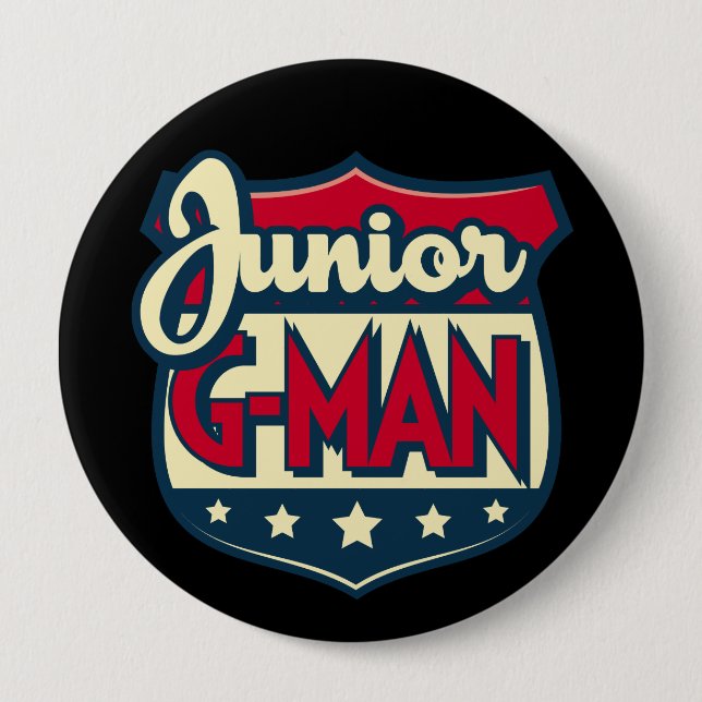 Jr., G-Man-Knopf Button (Vorderseite)