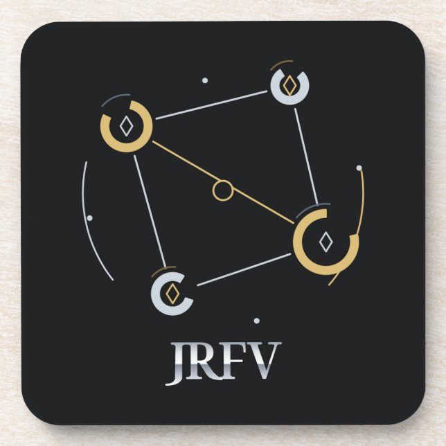 JRFV Sternbild-Dial-Satz aus 6 Teilen Getränkeuntersetzer (Vorderseite)