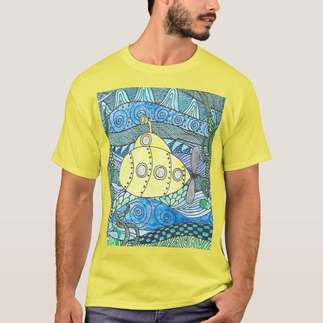 JRG Gelbes U-Boot T-Shirt (Vorderseite)