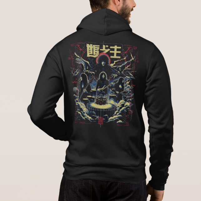 Jrock Band Vintag Hoodie (Rückseite)
