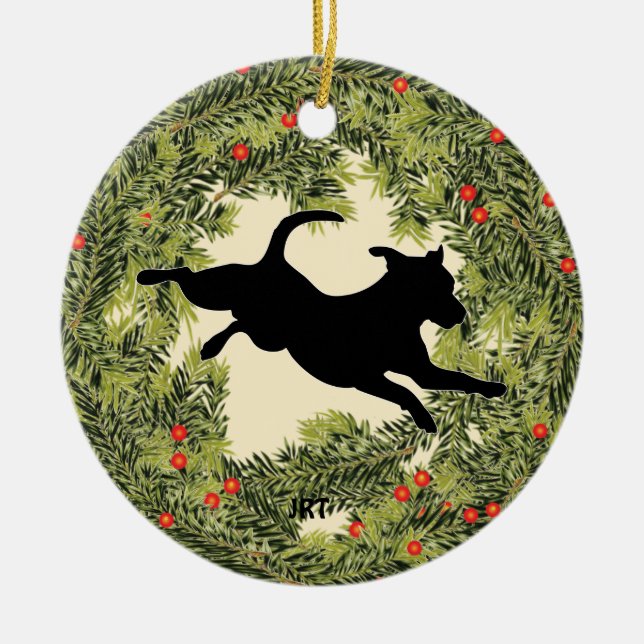 JRT Wreath Keramik Ornament (Vorne)